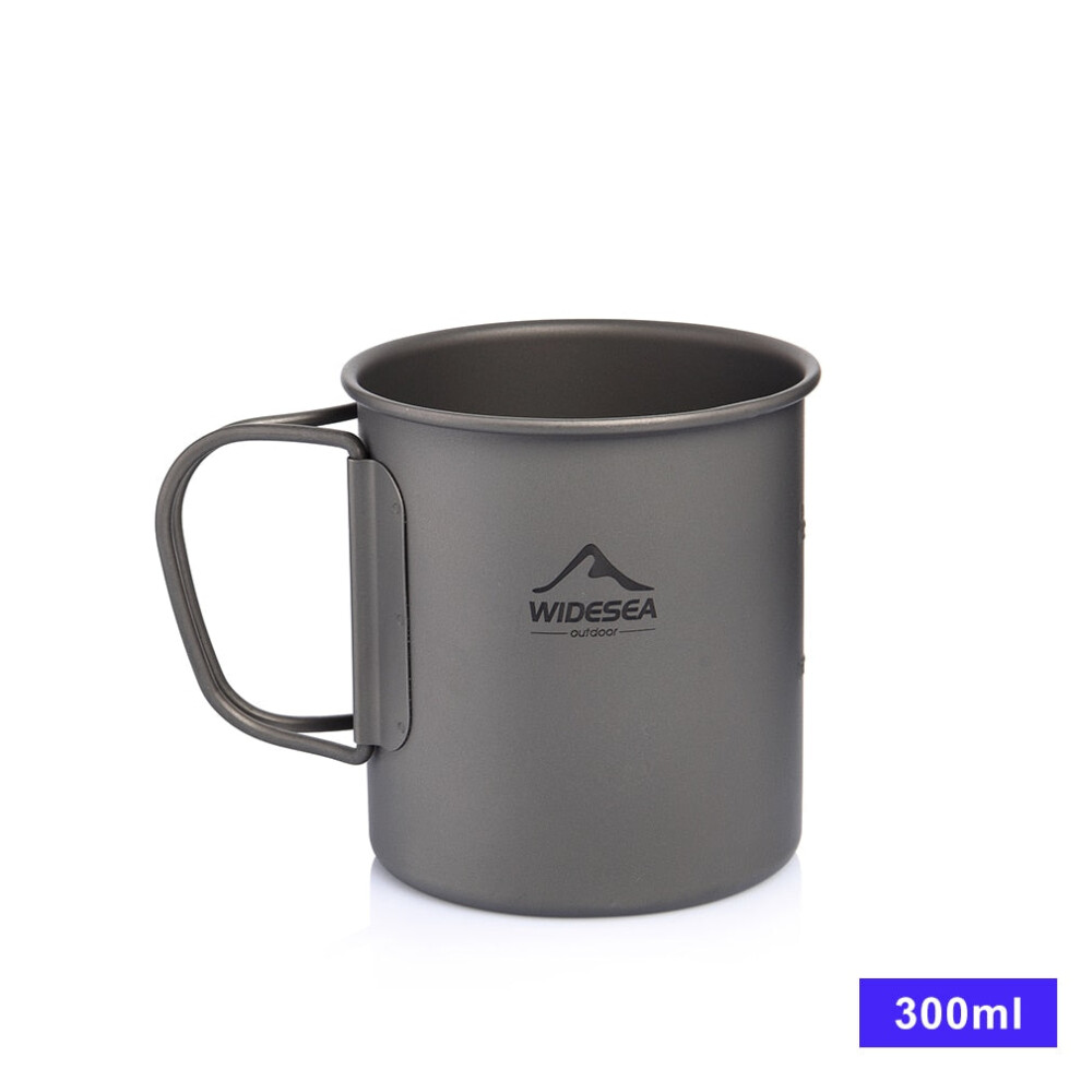 Photos - Other Camping Utensils GreenZech  Camping Mug Titanium Cup Tourist Tableware Picnic Utensils Outdoor Kitchen Equipment Travel Cooking set Cookware Hik (300ML)