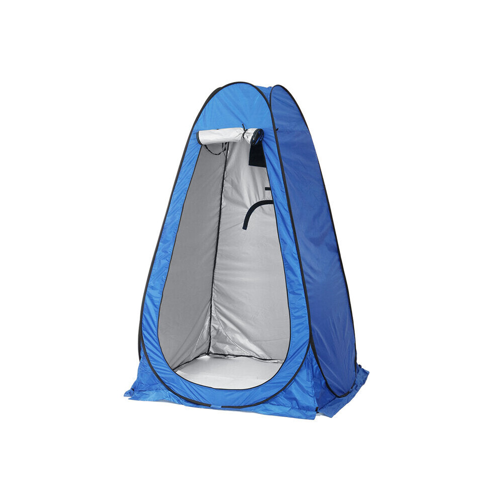 (Blue) Automatic Shower Tent 1 Person Toilet Dressing Room Beach Camping Tent Sunshade Canopy Outdoor Travel