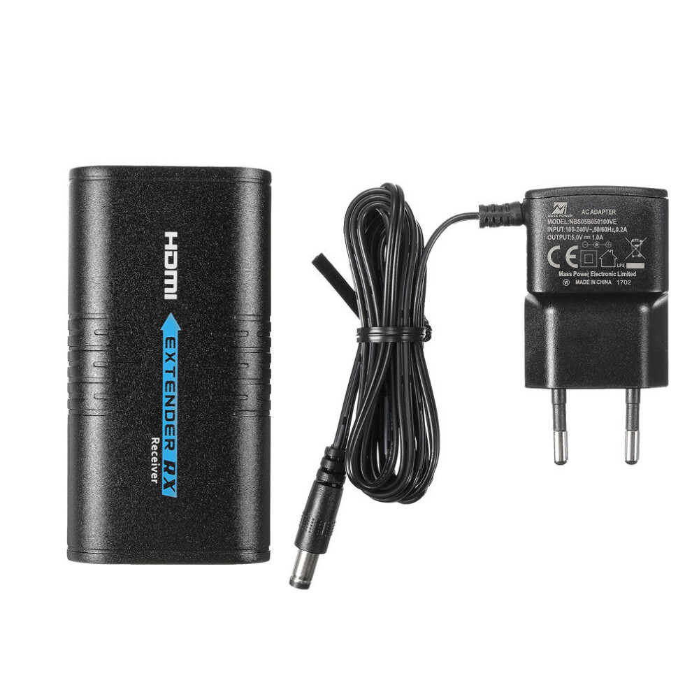 (Uk Plug) Hdmi Extender Rx Receiver 100-120M Support 1080P Over Cat5 Cat5e Cat6 9495687788012