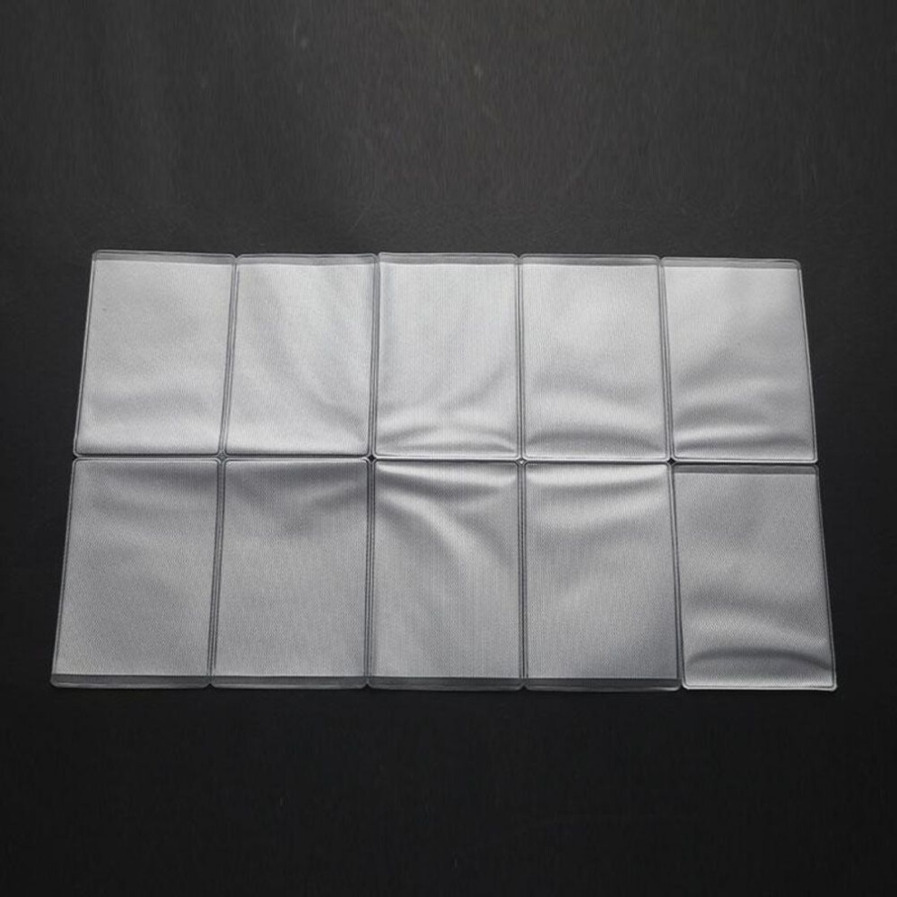 10pcs Pvc Clear Card Cover To Protect Credit Cards Waterproof  Card Holder Bag