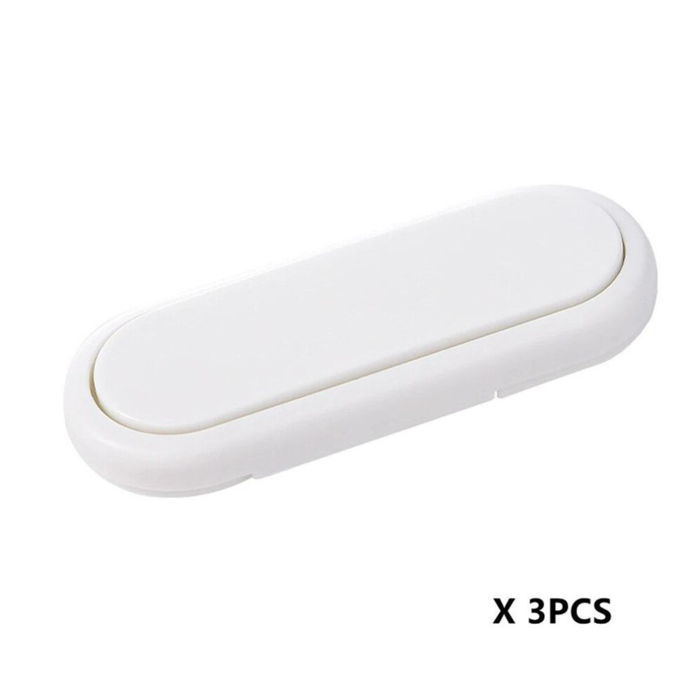(white) 3pcs/set Children&apos;s Drawer Safety Latch Cabinet Door Locks Protection Baby Anti Pinch Hand Door Wardrobe Lock