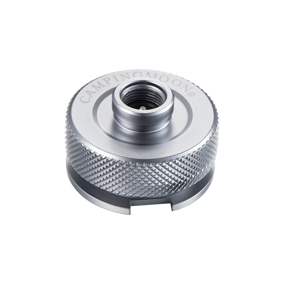 (White) Outdoor Hiking Camping Gas Stove Adaptor Split Type Furnace Converter Connector