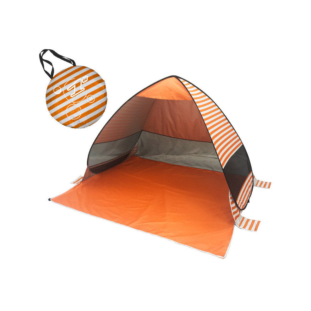 (Orange 2) Fully Automatic P0P-UP Tent 2 Second Quick Open Beach Tent With Storage Bag Portable UV Protection Sunshade-image-OPC-PFZR9VW-NEW