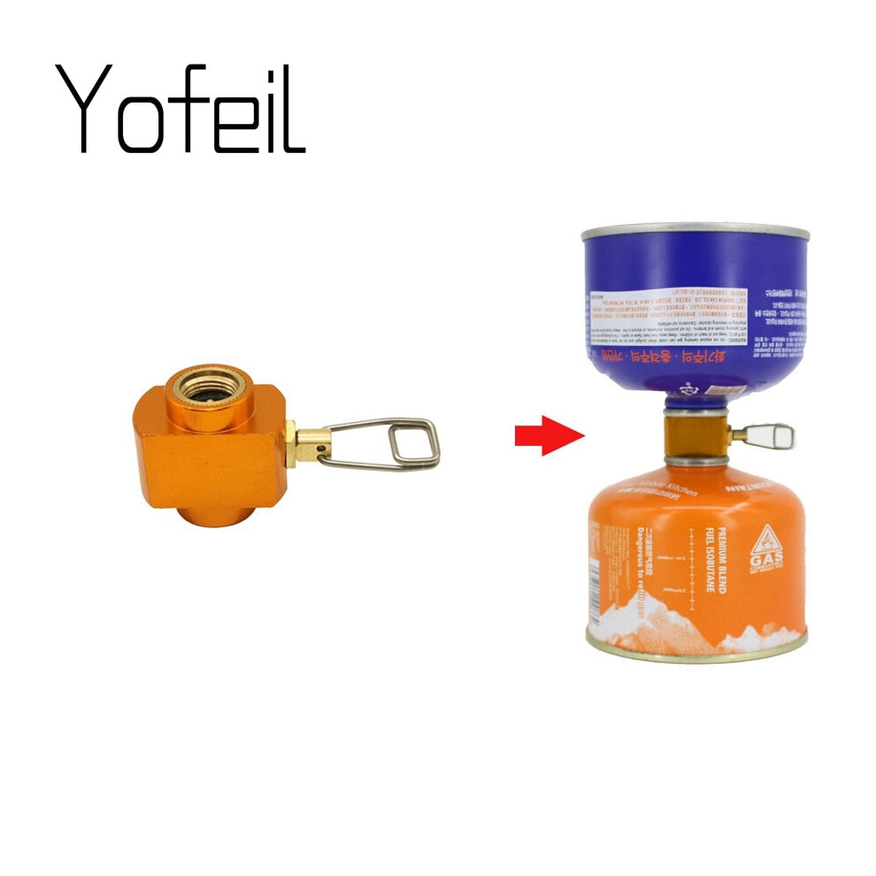 Outdoor Camping Stove Gas Charging Conversion Furnace Connector Accessory Cartridge Tank Gas filling Cylinder Refill Adapter