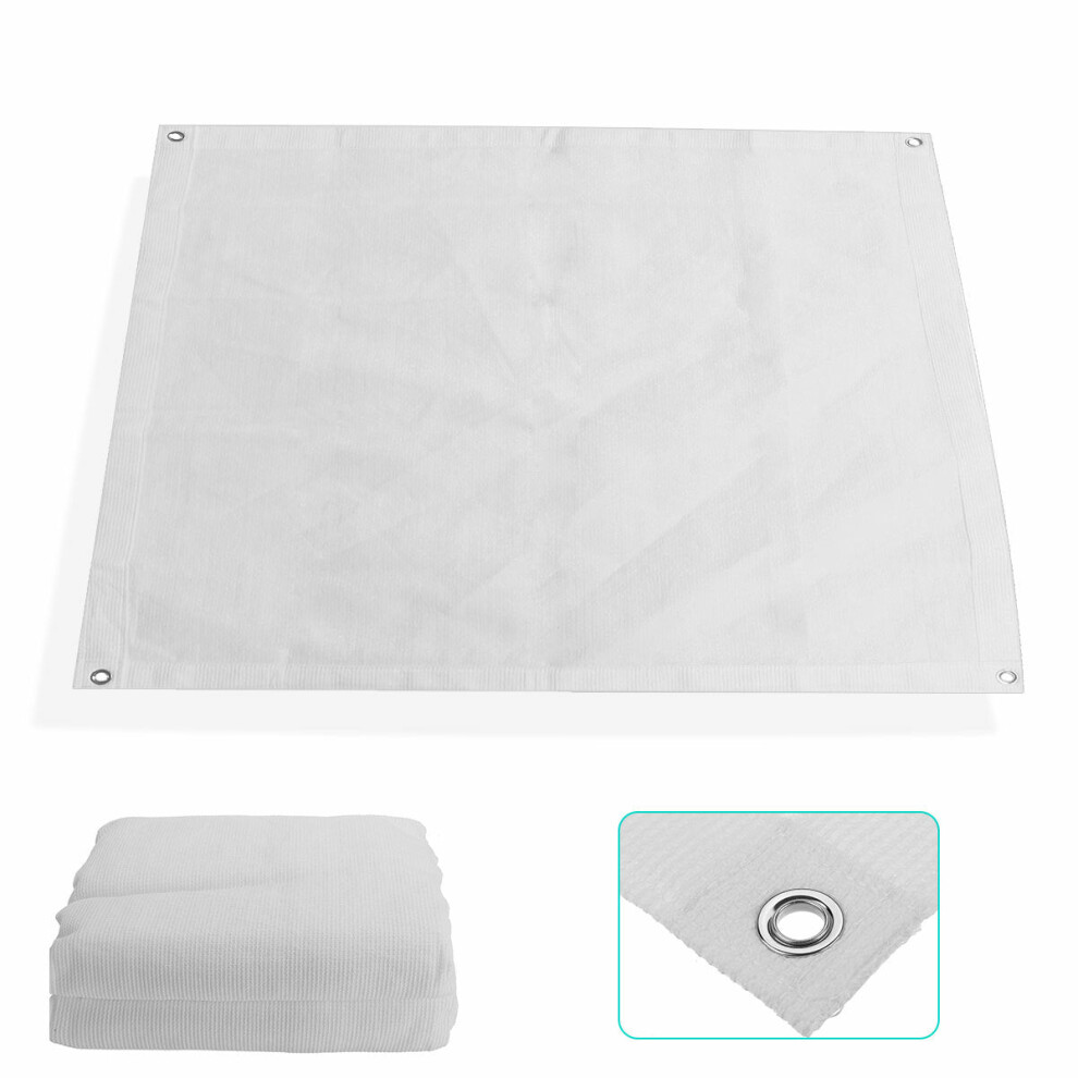 (1*1m) Waterproof Heavy Duty Proof Sun Canopy Shade Sail Cloth Rectangle Outdoor
