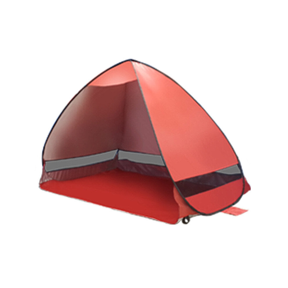 (Red) Outdoor PopUp Tent Ultralight Beach Tents Shelter UV-Protective Automatic Tent Shade-image-OPC-PFZR9ZH-NEW