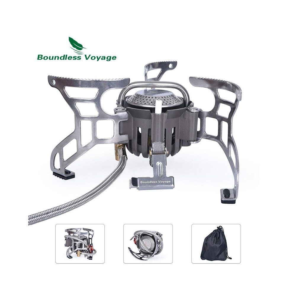 High Power Gas Stove Outdoor Foldable Cooking Kit Camping Food Cooker Portable Lightweight Camp Stove