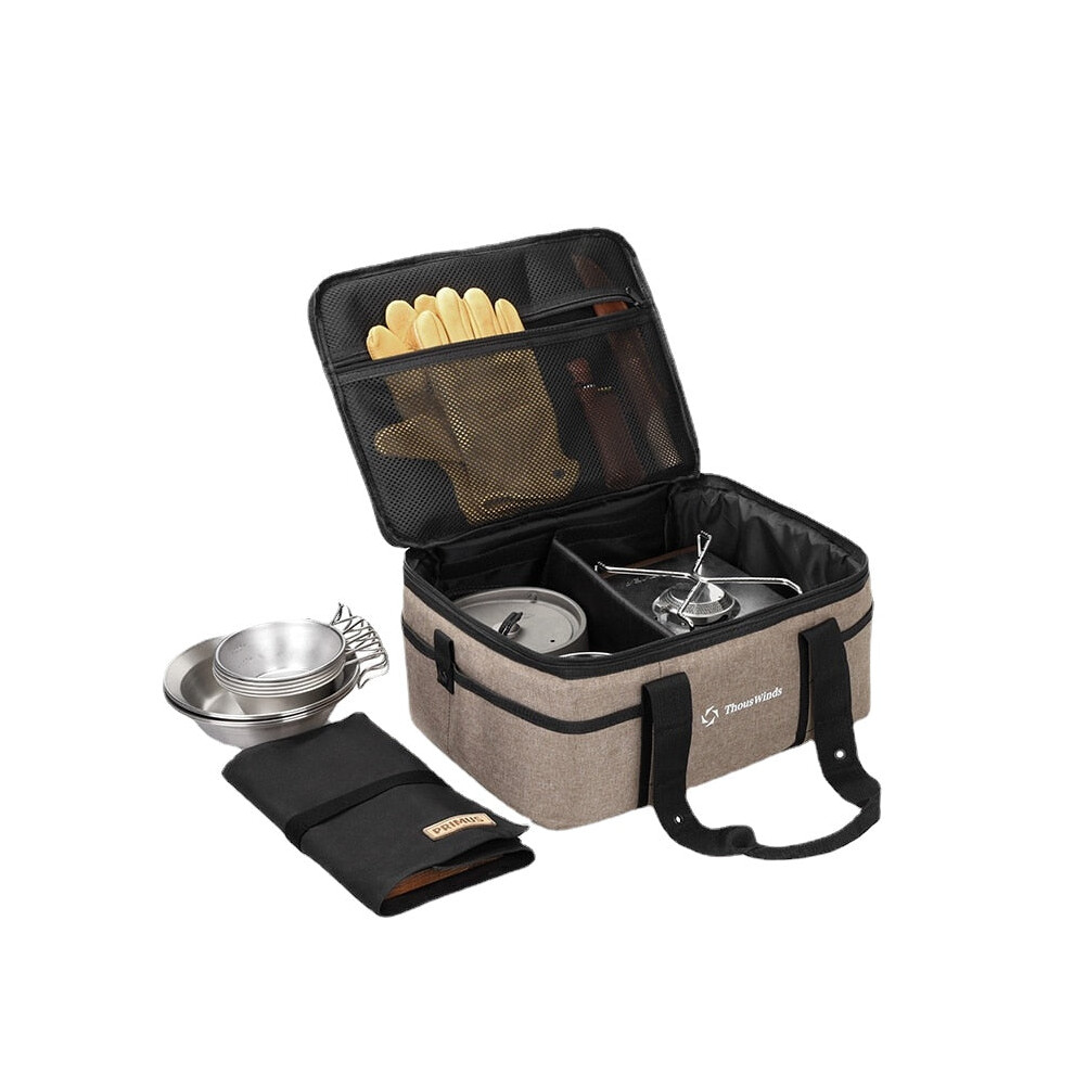 (S) Camping Storage Bag picnic basket outdoor camping Lamps Gas Stove Gas Canister Pot carry bag storage sack Picnic Bag