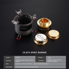 (B13) Compact Mini Spirit Burner Alcohol Stove with Stand for Outdoor Backpacking Hiking Camping Furnace