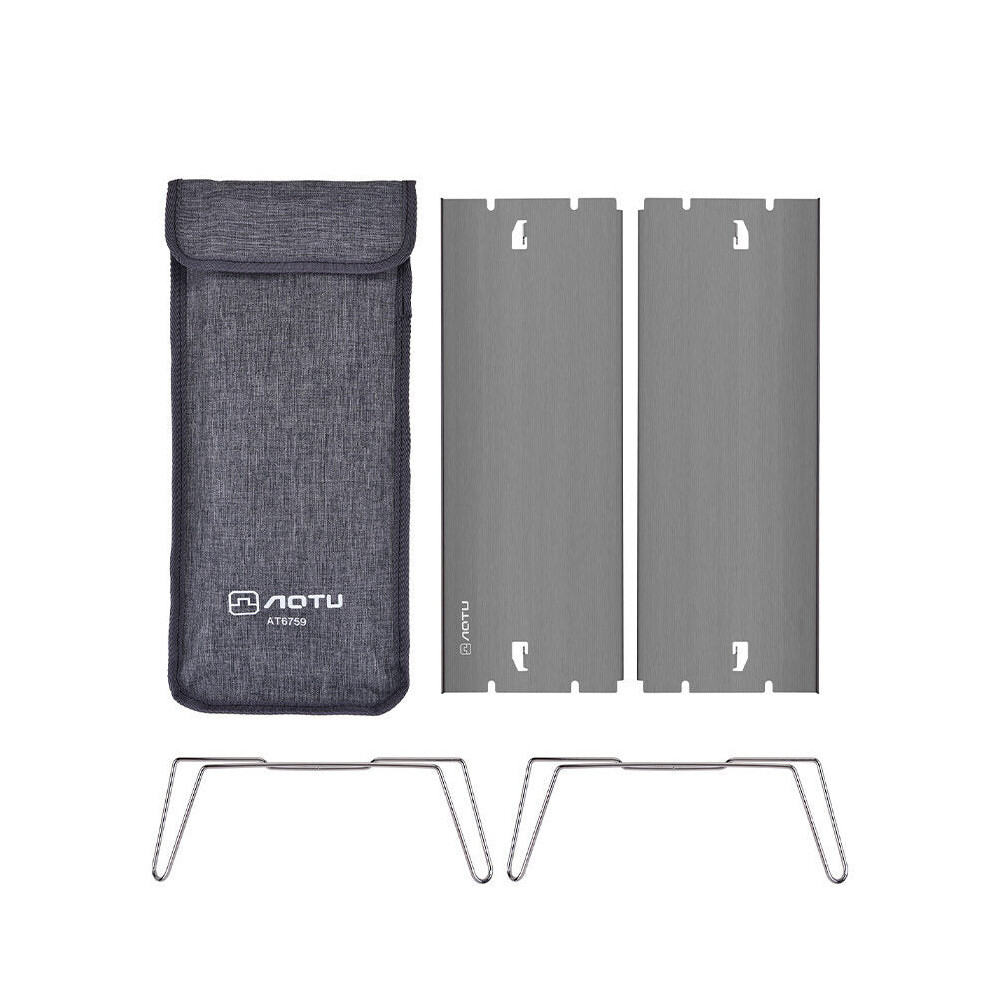 (Silver gray) Mini Folding Table Ultra-light Aluminum Detachable Portable Desk for Camping Picnic Beach Cooking with Bag