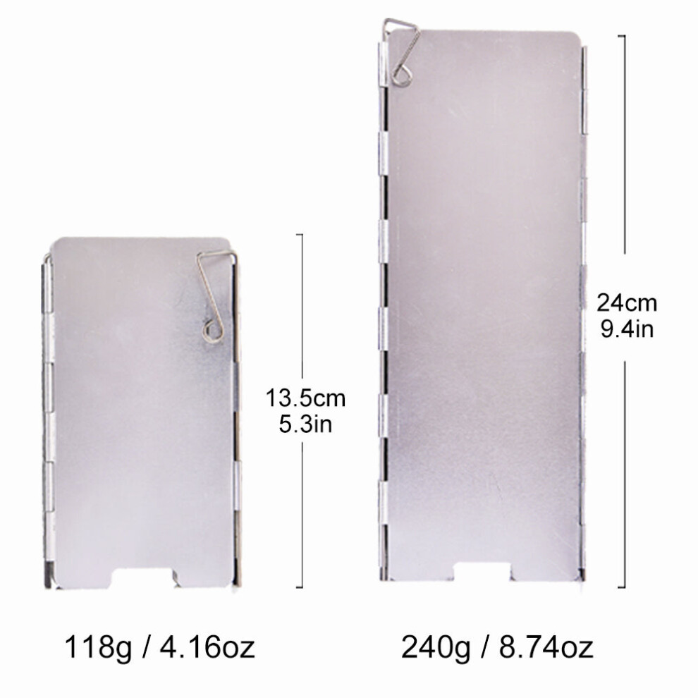 (small Size) Camping Portable 9/10 Plates Stove Wind Shield Folding Outdoor Picnic BBQ Gas Burner Windproof Screen Guard Cookware Supplies