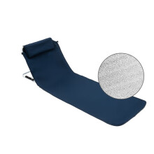 (Navy Blue, Oxford cloth + aluminum foil) Portable Folding Beach Chairs Foldable Recliner Outdoor Lounge Park Beach Chair