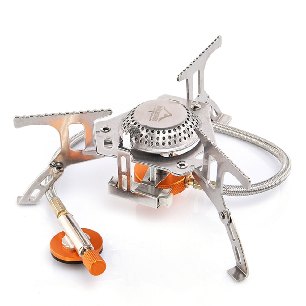 (GAS STOVE) Camping Gas Stove Outdoor Tourist Burner Strong Fire Heater Tourism Cooker Survival Furnace Supplies Equipment Picnic