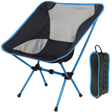 (SkyBlue) Outdoor Camping Fishing Folding Chair for Picnic fishing chairs Folded chairs for Garden,Camping,Beach,Travelling,Office Chairs