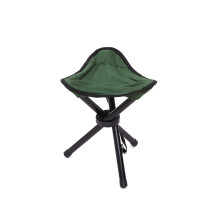 (Green) Tri-Leg Stool Folding Camping Bench Portable Fishing Chair for Camping