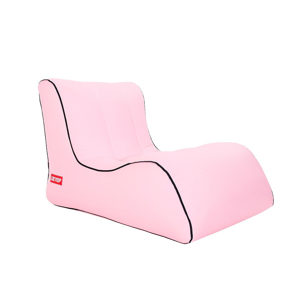 (Pink, 100x80x70cm) Camping Inflatable Armchair Air Sofa Chair Beach Inflatable Couch Beach Inflatable Chair Summer Pool Beach Foldable Lounger Sofa