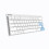 (White, Red Switch) Mechanical Keyboard Low Profile Switch Dual Mode Wired Bluetooth 5.1 Ice Blue Backlight 68 Keys Extra-Thin Rechargeable Gaming Keyboard 6