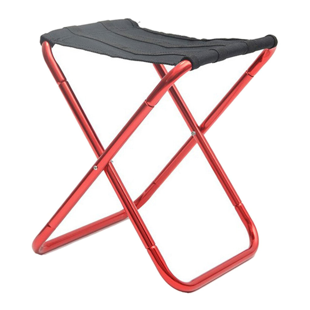 (Red) Mini Portable Folding Chair Outdoor Camping Fishing Picnic Bbq Beach Chair Seat Backpacking Seat Camping Stool-image-OPC-PFZRBMK-NEW