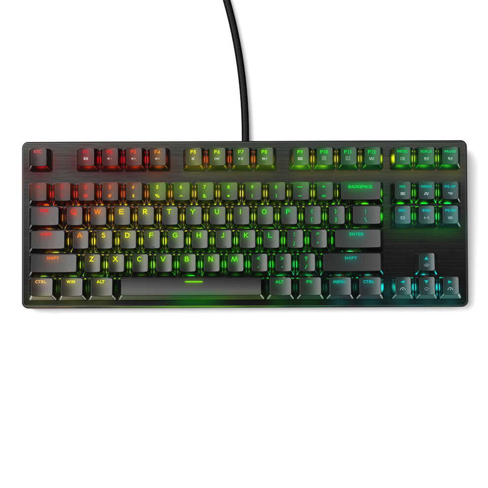 ( Switch) Mechanical Keyboard 87 Keys Wired Keyboard Gateron Optical Switch Hot Swappable Rgb Nkro Type-C Gaming Keyboard Blue 6112212793251