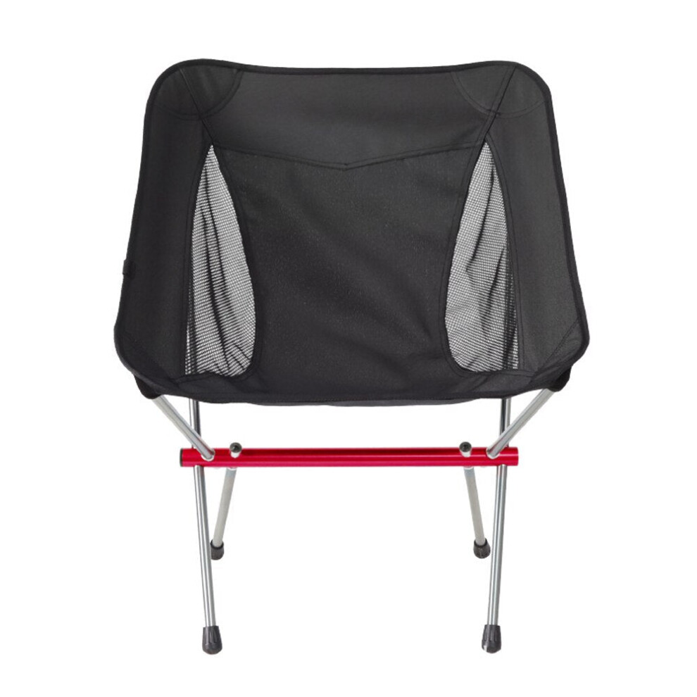 (Red) Folding Fishing Chair Portable Lightweight Picnic Beach Chairs Foldable Outdoor Backpacking Travelling Camping Equipment