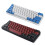 (White, Brown Switch) Programmable Gaming Mechanical Keyboard 61 Keys Full-Key PBT Translucent Keycaps Dual-Mode Bluetooth 5.1 Type-C Wired 60% Compact Keyboard 2