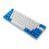 (White, Red Switch) Programmable Gaming Mechanical Keyboard 61 Keys Full-Key PBT Translucent Keycaps Dual-Mode Bluetooth 5.1 Type-C Wired 60% Compact Keyboard 11