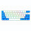 (White, Black Switch) Programmable Gaming Mechanical Keyboard 61 Keys Full-Key PBT Translucent Keycaps Dual-Mode Bluetooth 5.1 Type-C Wired 60% Compact Keyboard 14