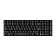 (Black, Brown Switch) Bluetooth 2.4G Wired Mechanical Gaming Keyboard 100 Keys Three Mode With Hot Swappable Switch