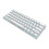 (White, Red Switch) Mechanical Keyboard Bluetooth Wired Dual Mode 60% Golden / Ice Blue Backlit Gaming Keyboard 1