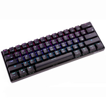 (Black, Blue Switch) Mechanical Keyboard 61 Keys Bluetooth 5.0 Wired Dual Mode RGB Gaming Keyboard