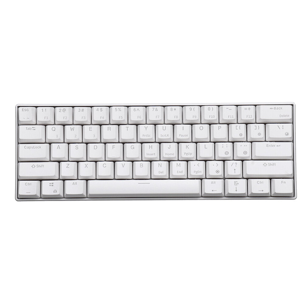 (White, Brown Switch) Mechanical Keyboard 61 Keys Bluetooth 5.0 Wired Dual Mode RGB Gaming Keyboard-image-OPC-PFZRBYR-NEW