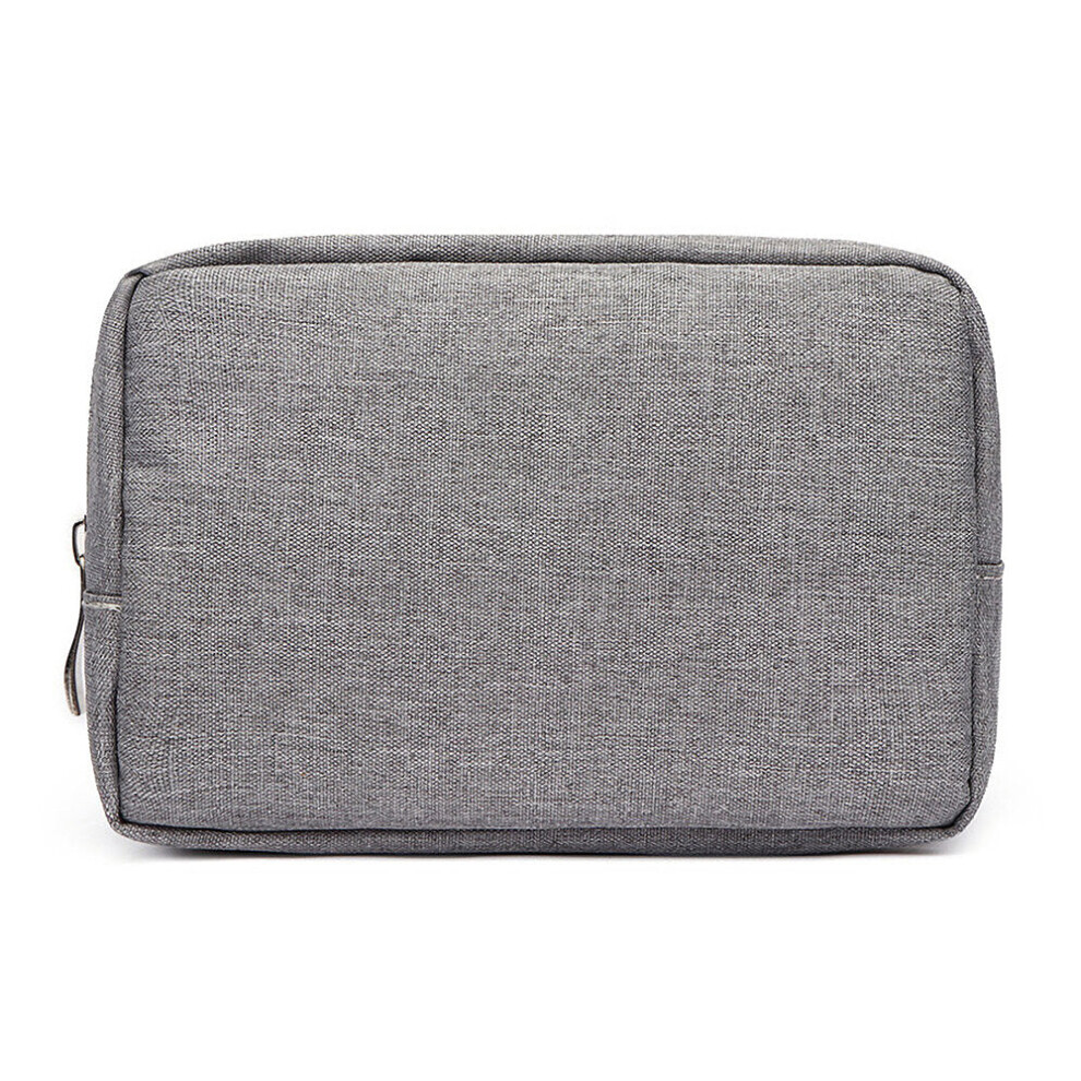 (Grey) Electronics Accessories Organizer Bag Digital Storage Bag Universal Travel Digital Accessories Storage Bag For Mouse Monile Phone Power Bank