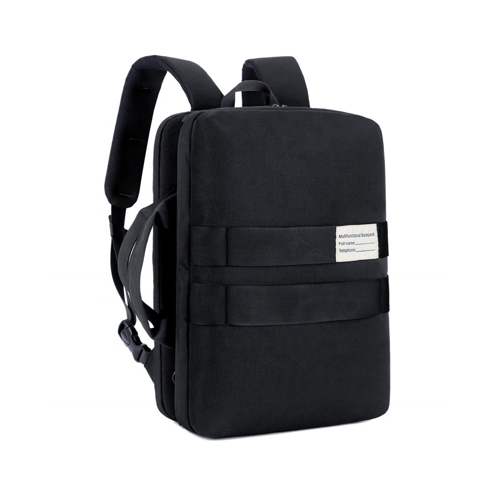 (Black) Multifunction Backpack Laptop Bag Large Capacity Backpack Travel Bag for 15.6-17 inch Laptop Notebook