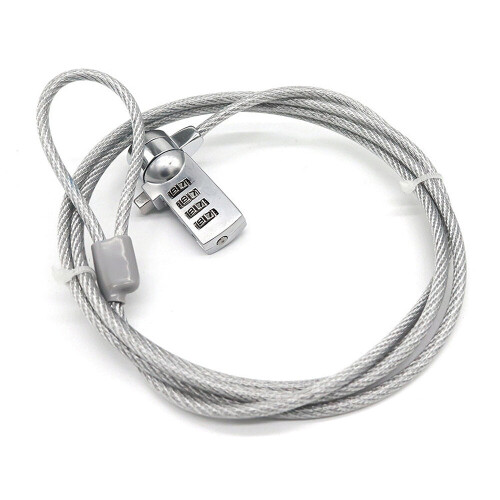 4 Digit Laptop Anti Theft Lock Security Cable Password Protections 2