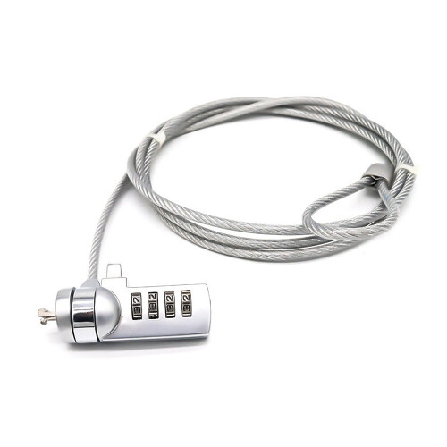 4 Digit Laptop Anti Theft Lock Security Cable Password Protections 1