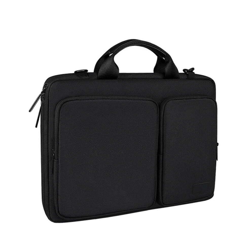 (, 14 Inch) Protective Laptop Sleeve Bag Laptop Shoulder Bag Waterproof Case For 13-15.6 Inch Laptops Notebook Black 6112212984550