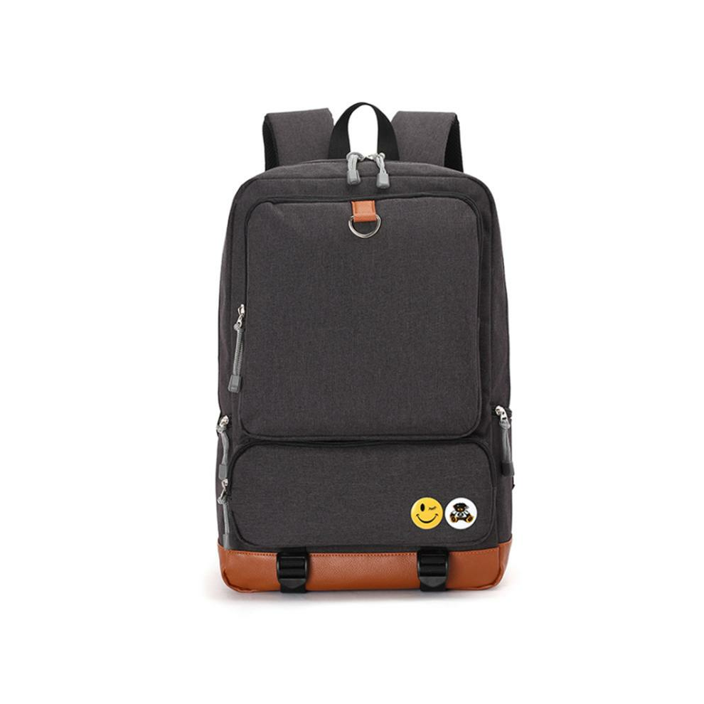 (Black) Backpack USB Charging Backpacks Men Woman Shoulder Bag Laptop Bag Casual Travel Backpack College Bag For 15-inch Laptop
