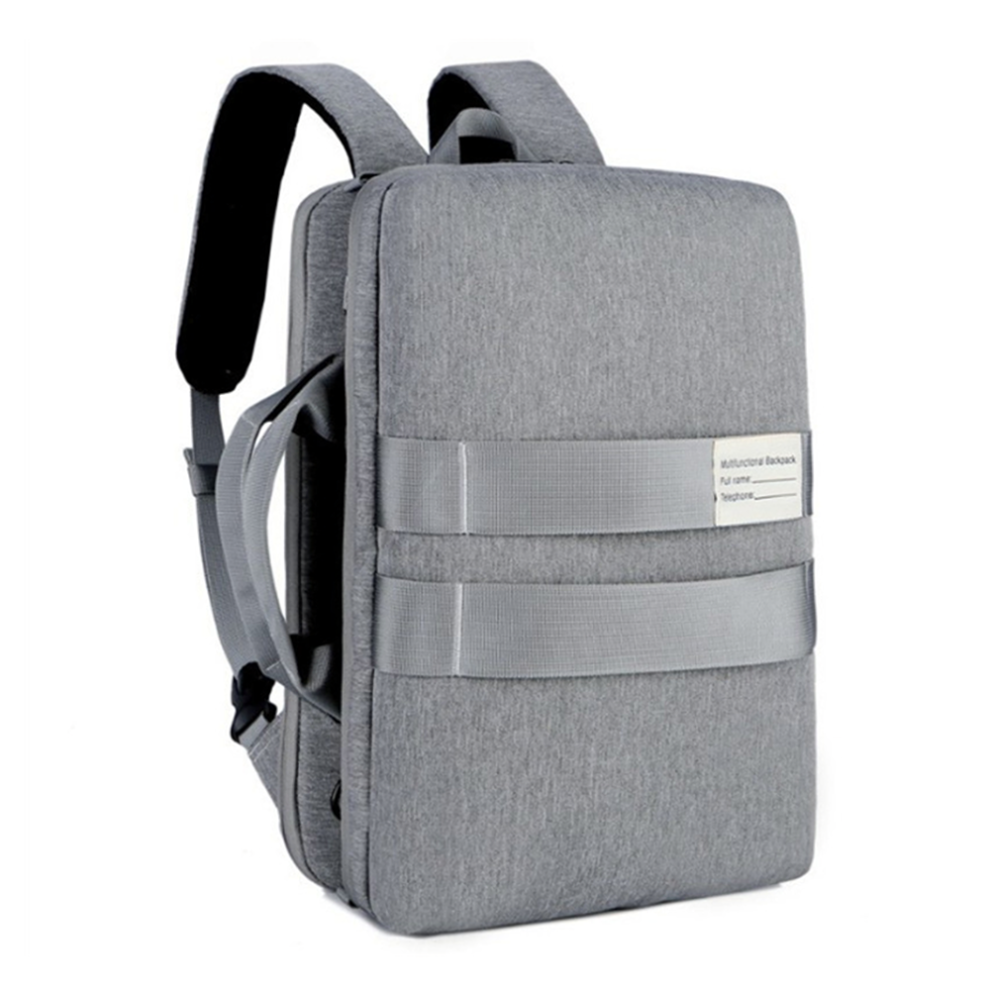 (Grey) Backpack Laptop Bag Classic Business Backpacks Mens Shoulder Bag Handbag Casual Travel Backpack College Style