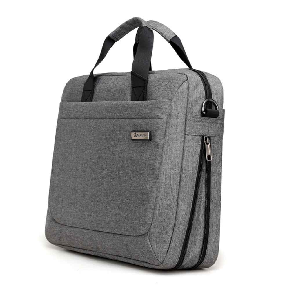 (Grey) Business Laptop Bag Handbag Messenger Bag School bag Shoulder Storage Bag Oxford Cloth Organizer for 13inch Notebook