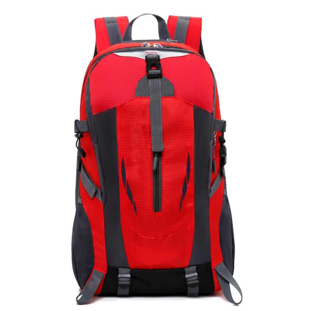 (Red) Water-proof Backpack Large Capacity USB Charging Corful Outdoors Travel Laptop Bag for 15.6 inch Notebook
