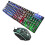 Keyboard & Mouse Combo 104 Keys Russian Version Wired Colorful Backlit Gaming Keyboard 2000DPI Optical Mouse Set with Mouse Pad 5