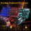 Keyboard & Mouse Combo 104 Keys Russian Version Wired Colorful Backlit Gaming Keyboard 2000DPI Optical Mouse Set with Mouse Pad 12