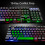 Keyboard & Mouse Combo 104 Keys Russian Version Wired Colorful Backlit Gaming Keyboard 2000DPI Optical Mouse Set with Mouse Pad 7