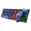 Keyboard & Mouse Combo 104 Keys Russian Version Wired Colorful Backlit Gaming Keyboard 2000DPI Optical Mouse Set with Mouse Pad 2