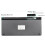 (Black) Wireless Keyboard and 1200DPI Wireless Ultra Thin Mouse Combo Set with USB Receiver For PC Computer 8