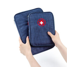 (Grey, S) Portable Two-purpose Storage Bag Medical Emergency Certificate Passport Case Waterproof Travel Organizer