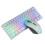 (Black) Keyboard & Mouse Set Wireless 61 Keys RGB Keyboard for Desktop Computer Laptop PC 17