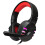 USB PC Gaming Headset Keyboard Mouse Set 114 Keys Letters LED Keyboard Red LED Light Headset for Laptop Computer Game Work 11