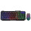 USB PC Gaming Headset Keyboard Mouse Set 114 Keys Letters LED Keyboard Red LED Light Headset for Laptop Computer Game Work 12
