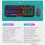 USB PC Gaming Headset Keyboard Mouse Set 114 Keys Letters LED Keyboard Red LED Light Headset for Laptop Computer Game Work 6